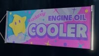 Galaxy Engine Oil Cooler sign in Mario Kart World