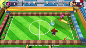 Shell Soccer Split into teams of two, and get kicking! Aim the shell at the opposing team's Goombas to take them out and win!