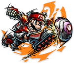Artwork of Mario in Mario Strikers: Battle League