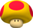 Artwork of a Mega Mushroom in Mario Kart Wii