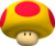 Artwork of a Mega Mushroom in Mario Kart Wii