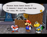 Mario meets Ms. Mowz.