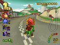 Cars in Mushroom Bridge from Mario Kart: Double Dash!!.