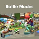 Cover image for the Battle Modes playlist for Mario Kart 8 Deluxe on Nintendo Music