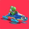 Yoshi card from Mario Kart 8 Deluxe Online Memory Match-Up Game