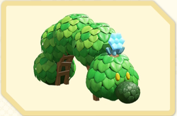 Menu icon of the Chilly Bloom (Wiggler Topiary) decoration in Super Mario Bros. Wonder – Nintendo Switch 2 Edition + Meetup in Bellabel Park.