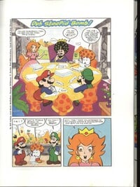 First page of the Super Mario Bros. comic "Duh Stoopid Bomb!"
