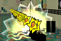 An exploit to extend the range of Boomer's explosion in Super Paper Mario.