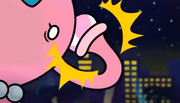 The ball accidentally slamming into Poolopus' head
