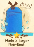 "Made a larger Nep-Enut." discovery from Nep-Enut Habitat in Yoshi and the Mysterious Book