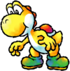 Artwork of Yellow Yoshi in Yoshi Touch & Go