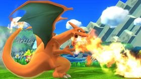 Charizard's Flamethrower in Super Smash Bros. for Wii U.