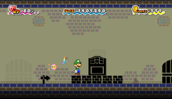 Fifth and sixth treasure chests in Flopside Pit of 100 Trials of Super Paper Mario.