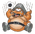 A dazed Kaptain Skurvy from the Donkey Kong Card Game