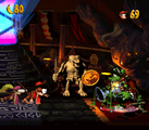 Boss level: Krocodile Kore The boss level, Krocodile Kore involves a second duel with Kaptain K. Rool inside the large temple at the center of the Lost World.