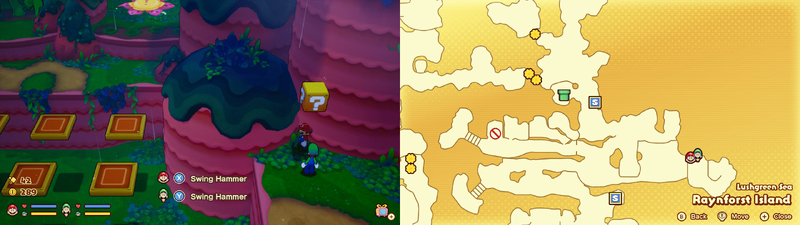 Sixth ? block in Raynforst Island from Mario & Luigi: Brothership