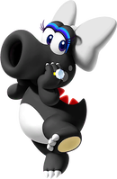 Artwork of Birdo (Black) from Mario Kart Tour