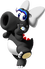 Artwork of Birdo (Black) from Mario Kart Tour