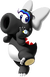 Artwork of Birdo (Black) from Mario Kart Tour