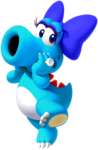 Artwork of Birdo (Light Blue) from Mario Kart Tour