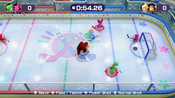 Ice Hockey This is an ice-hockey match! Don't forget to use your normal shot. It's useful!