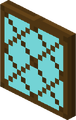Cyan Stained Glass Pane