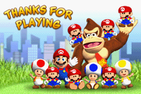 Post-credits image of Mario vs. Donkey Kong