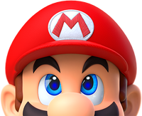 Artwork of Mario's head from My Nintendo.