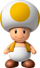 Artwork of Yellow Toad in New Super Mario Bros. Wii