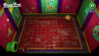 The rumbling floor bonus room in the Sand Kingdom in Super Mario Odyssey