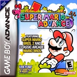 North American box art for Super Mario Advance