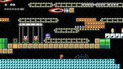 A P Switch's Journey level in Super Mario Maker