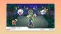 A Mario Party Card featuring Luigi, a Boo, a Goomba, and a Peepa