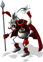 Artwork of Speardovich from the Nintendo Switch version of Super Mario RPG