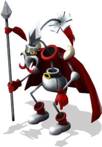 Artwork of Speardovich from the Nintendo Switch version of Super Mario RPG