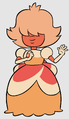 The character Padparadscha, whose design was inspired by Princess Peach.