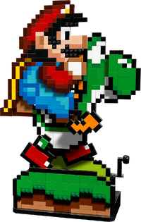 Super Mario World : Mario & Yoshi from LEGO Super Mario