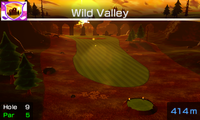 Hole 9 of Wild Valley from Mario Sports Superstars
