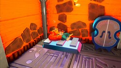 A bed in Donkey Kong Bananza