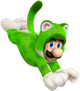 Artwork of Cat Luigi, from Super Mario 3D World.