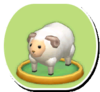 Fuzzy Sheep souvenir in the Duty-Free Shop from Mario Party 7