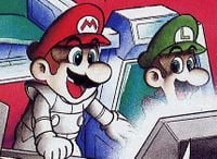 Mario and Luigi inside their spaceship