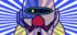 Dr. Crygor upon close contact with Wario's rocket in WarioWare, Inc.: Mega Microgame$!.