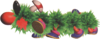 Official Artwork of a Fuzzy Wiggler from Yoshi's Story