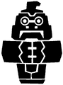 Silhouette appearing when the player loses a life in the Golden Temple