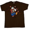 Some Mini Goombas attacking Mario on a t-shirt