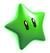 Artwork of a Green Star from Super Mario 3D World.