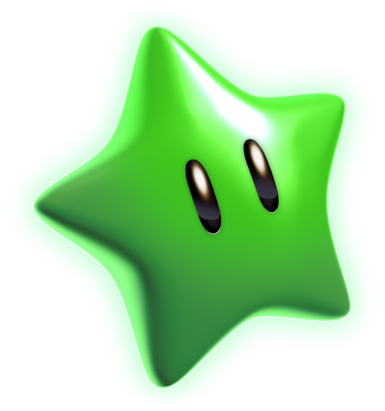 File:Green Star Artwork - Super Mario 3D World.png