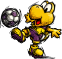 Koopa Troopa as depicted in Super Mario Strikers