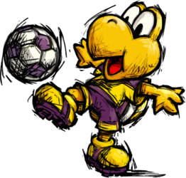 Koopa Troopa as depicted in Super Mario Strikers